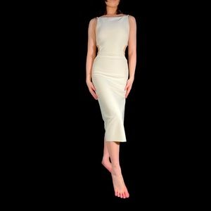 Side Cut Out Midi Dress